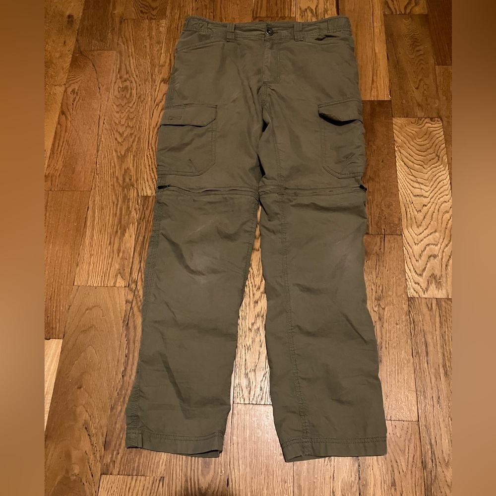 G.H. Bass & Co. Explorer Convertible Zipper Cargo Pants Shorts 30x32 Mens Tan